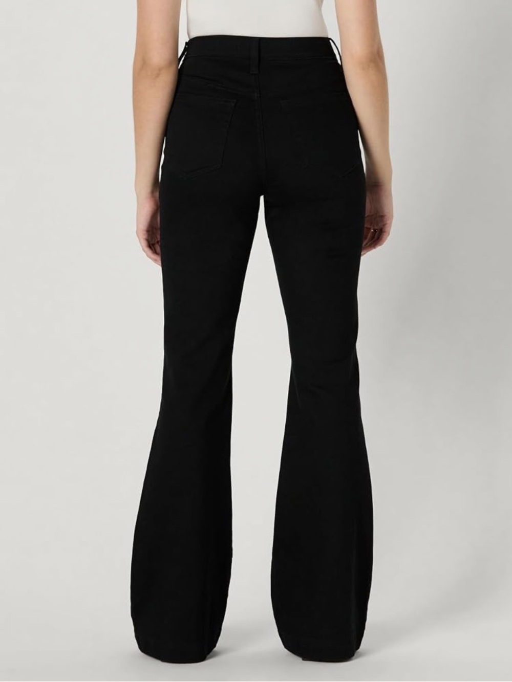 Amazon Essentials Women's High Stretch High-Rise Flare Jeans. Black size 12 now - Picture 2 of 6